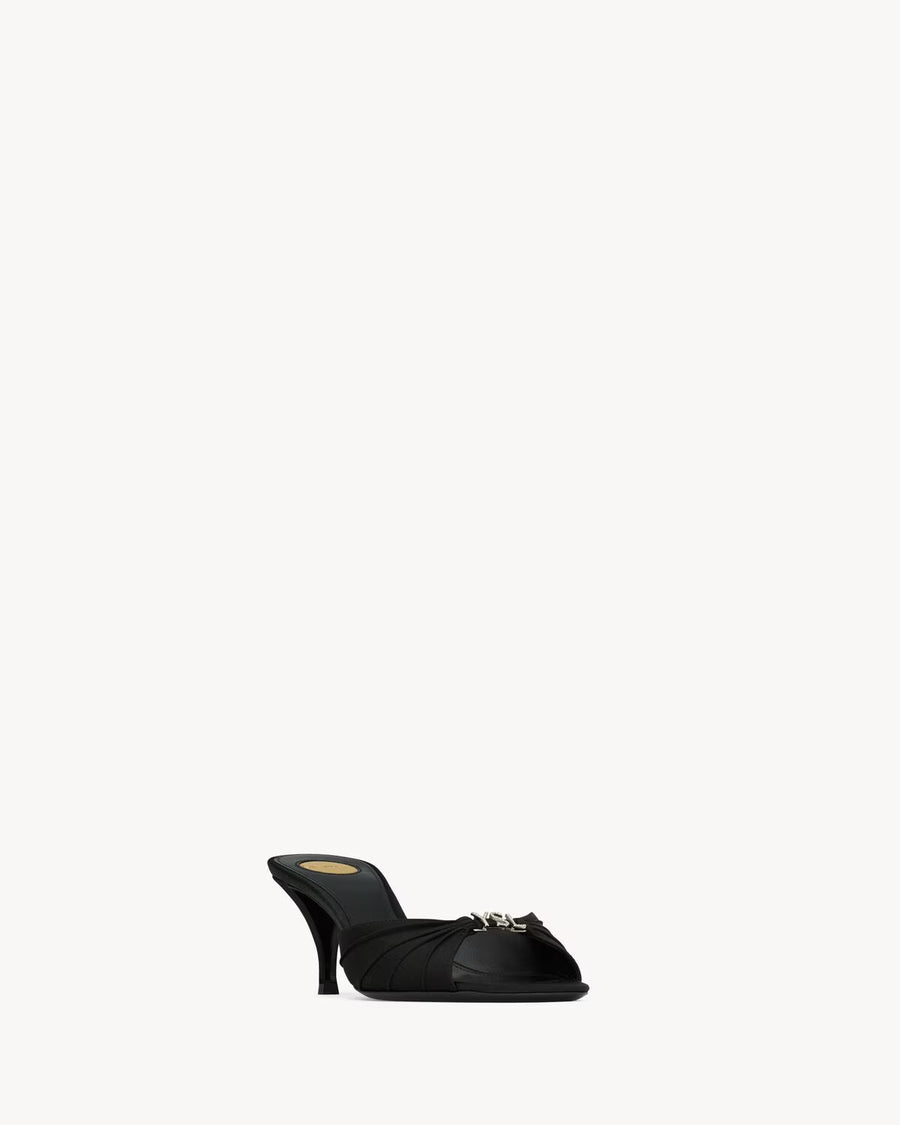 YSL Jerry Sandlas in Satin Crepe and Rhinestones