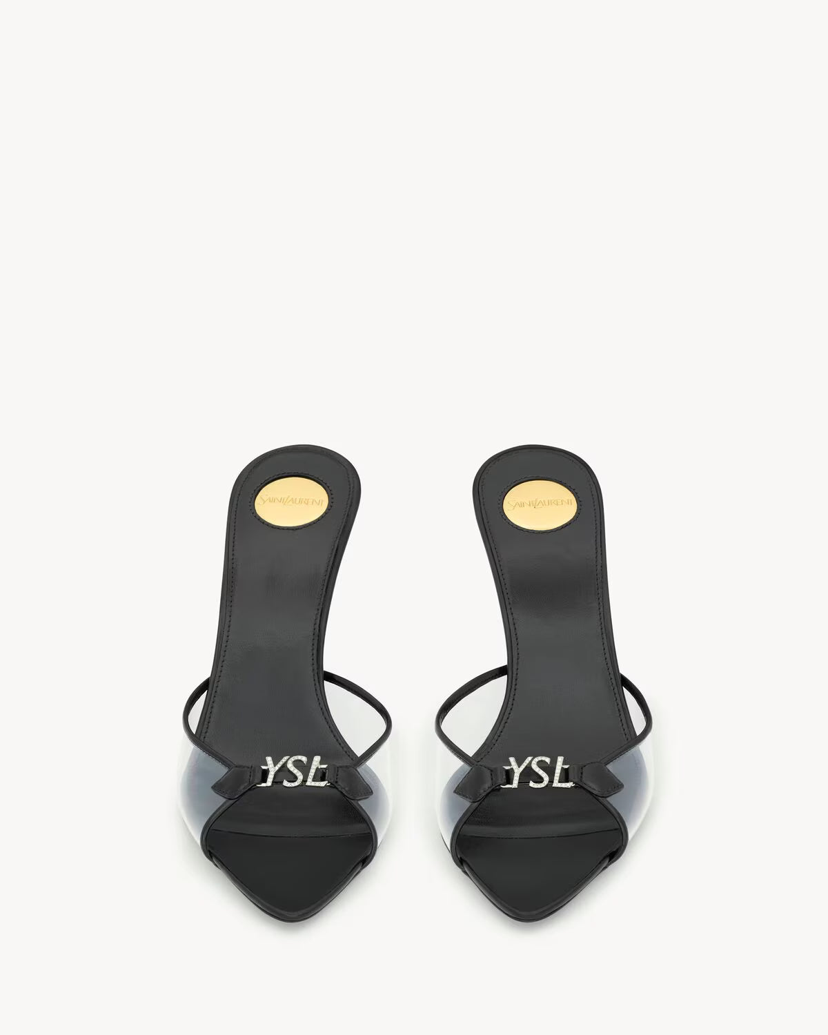 YSL Jerry Mules in TPU and Rhinestones