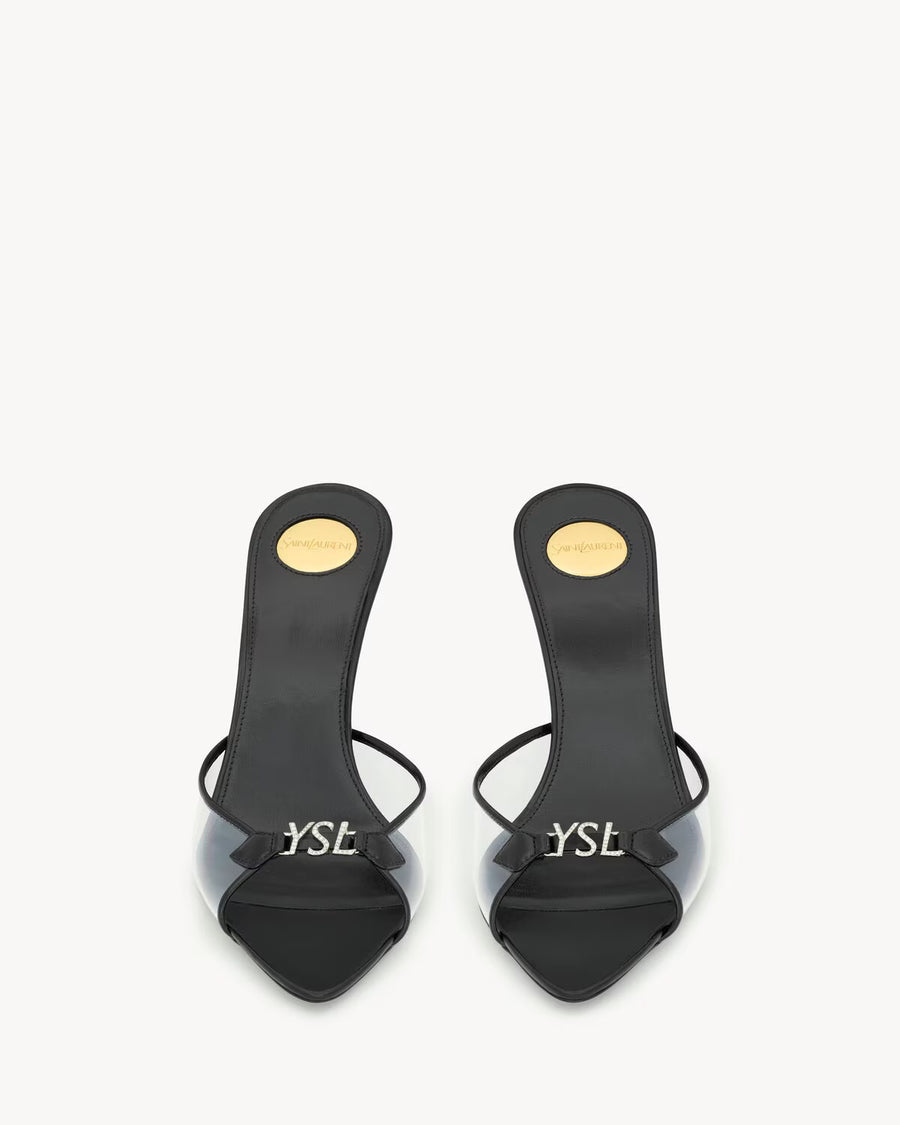 YSL Jerry Mules in TPU and Rhinestones