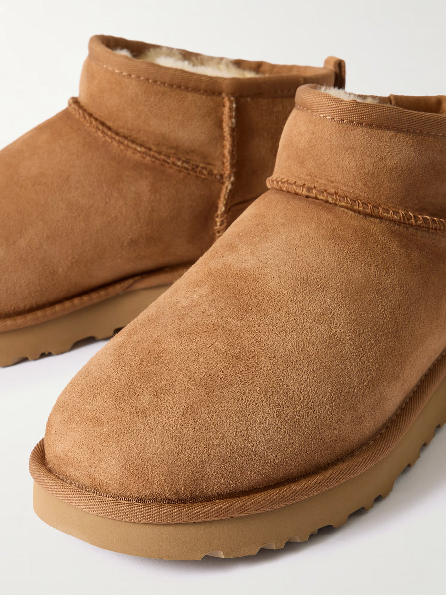 UGG Classic Ultra Mini Shearling Boots Camel