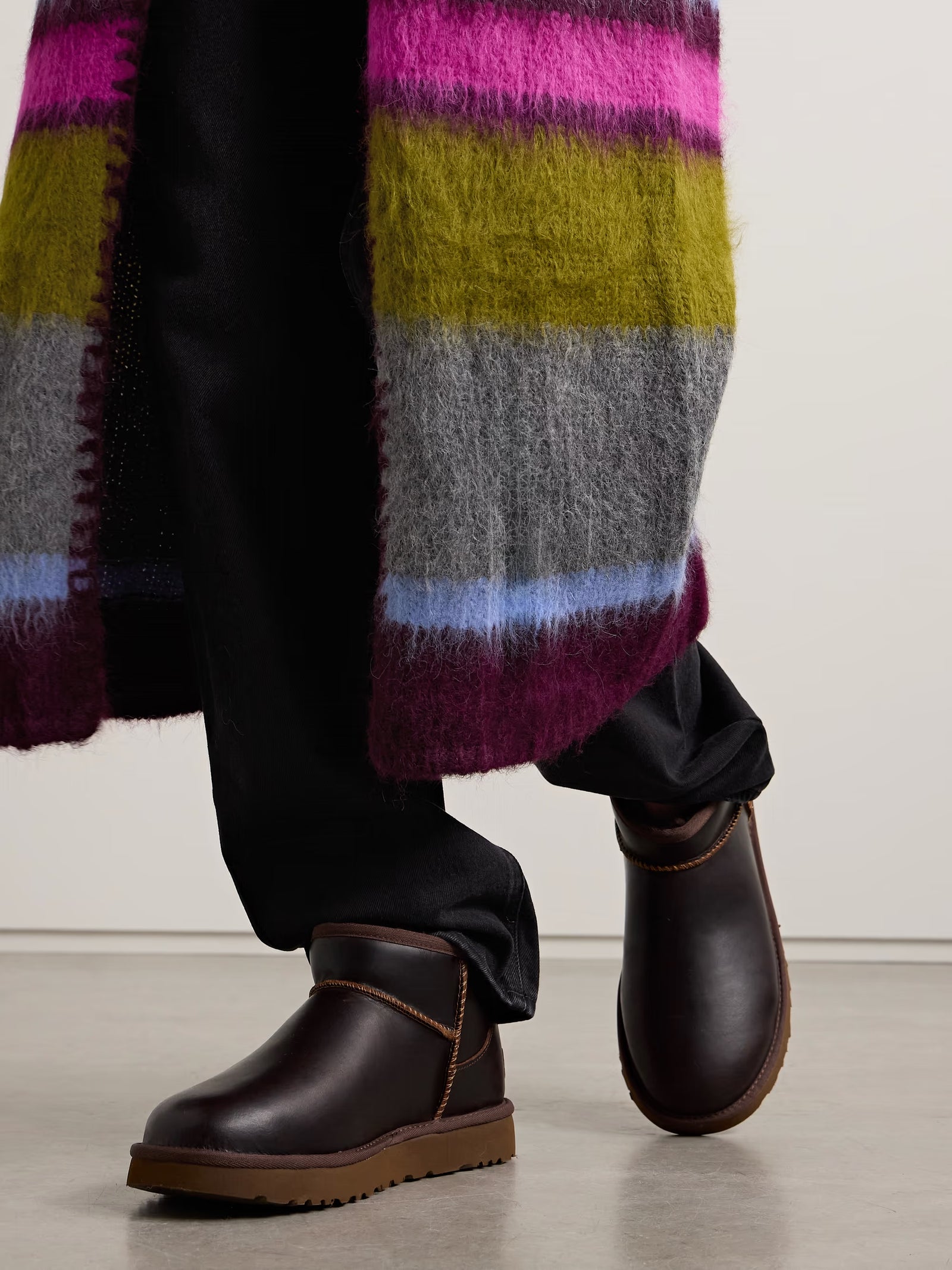 UGG Classic Ultra mini Leather Ankle Boots