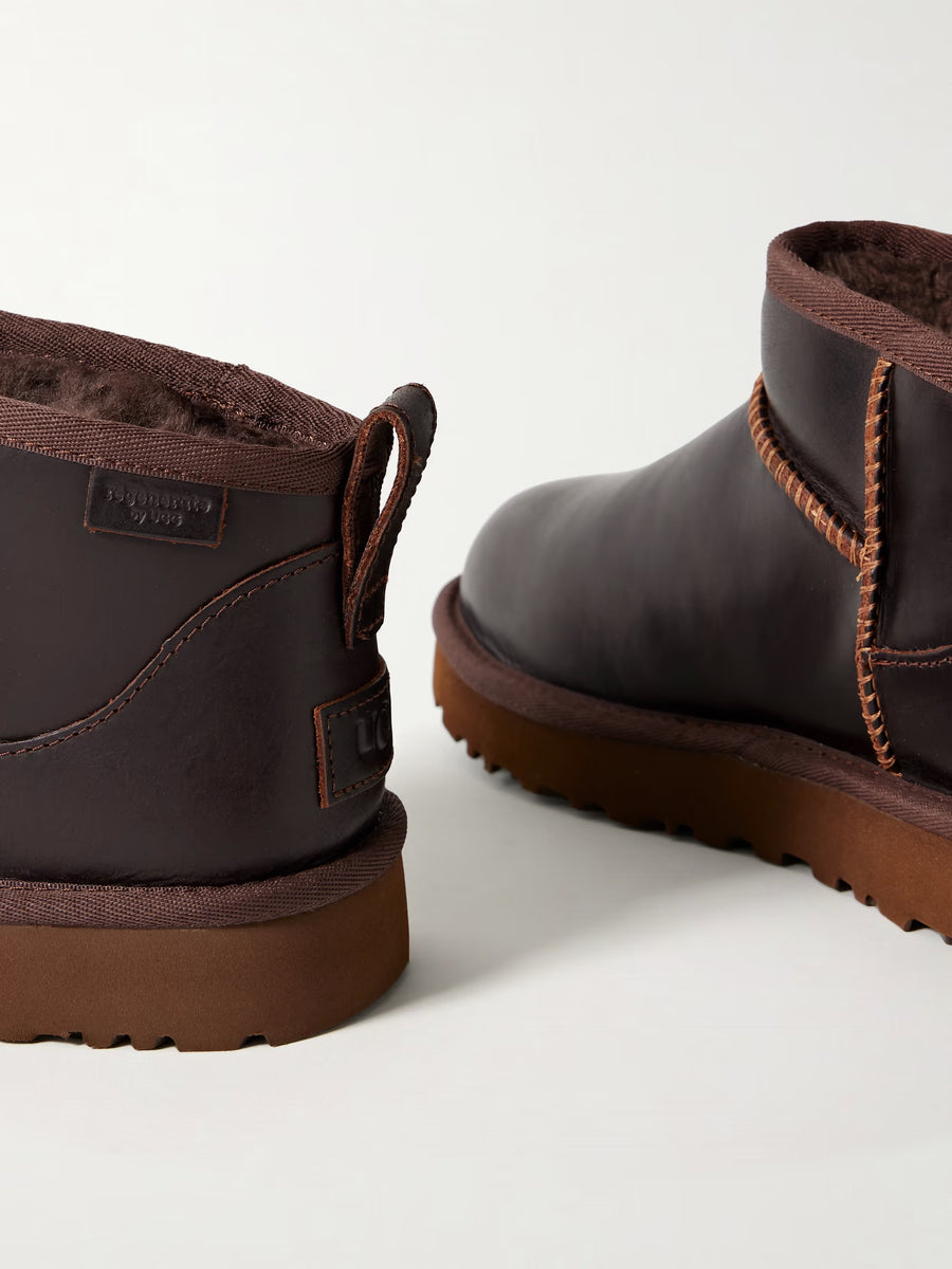 UGG Classic Ultra mini Leather Ankle Boots